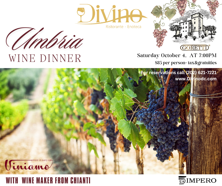 DIVINO DC wineDinner september 2025